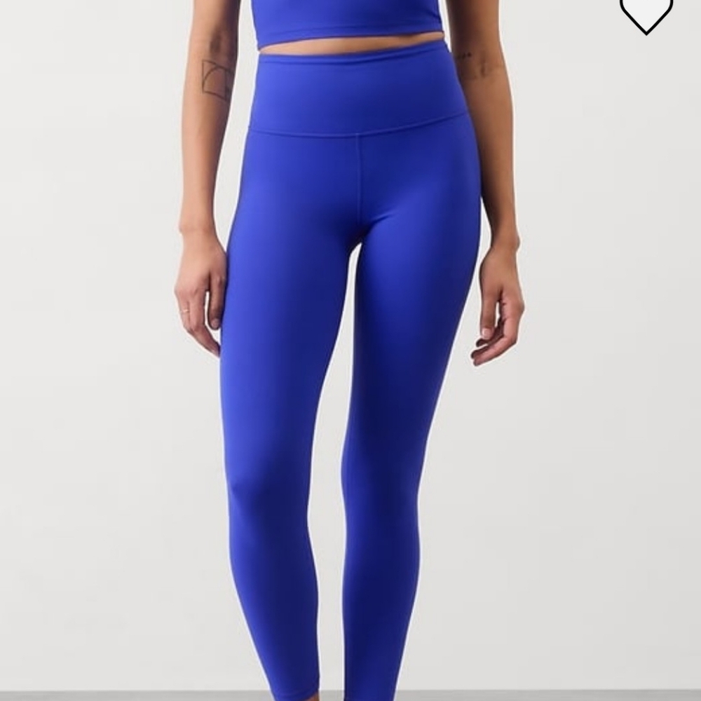 Athleta Elation Ultra High Rise Leggings 7/8 M Varsity Blue NWT